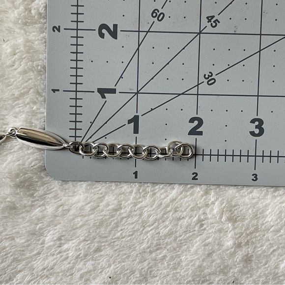 MONET | Choker Linked Chain Silver Tone Necklace - Picture 13 of 13